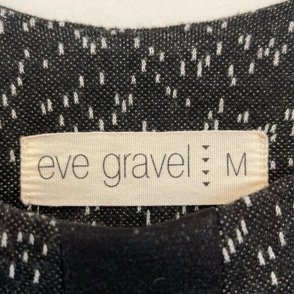 Eve Gravel Dress Black and White Size Medium - Picture 3 of 6